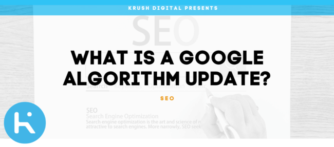 What is a google algorithm update header