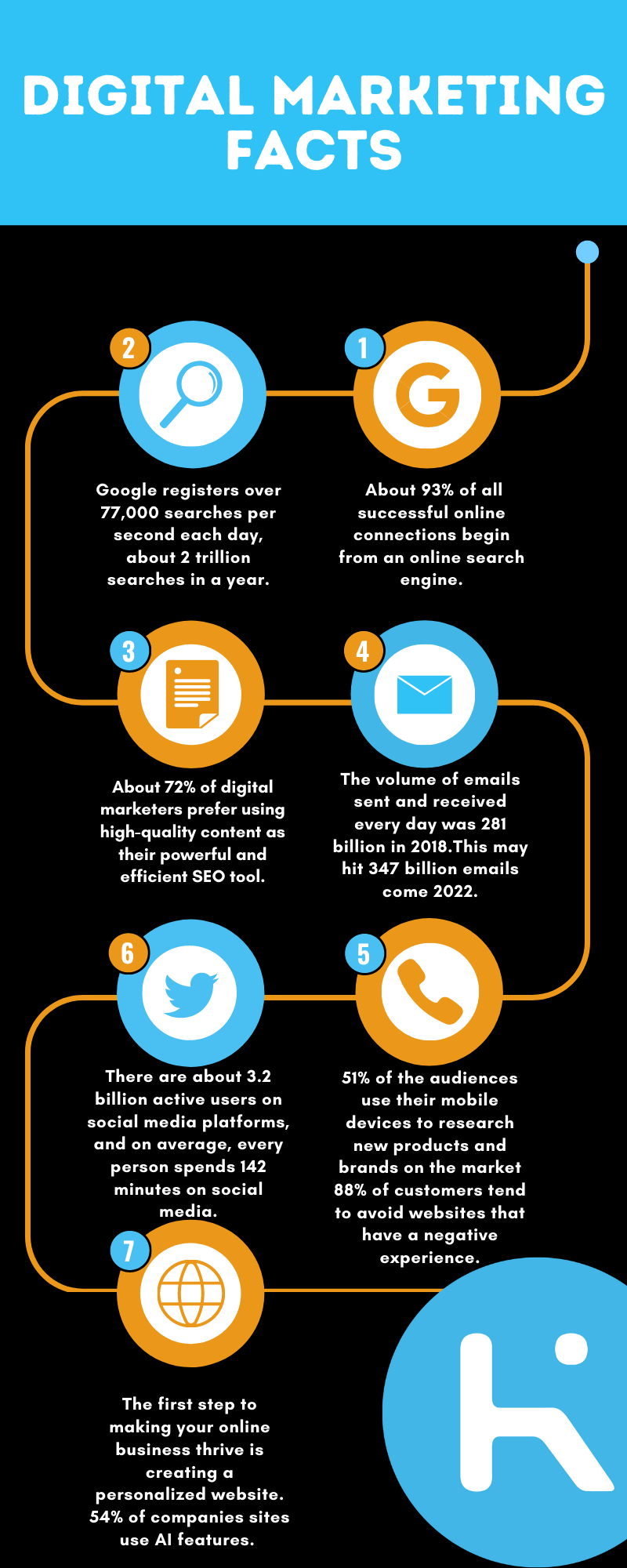 Digital Marketing Facts Infographic