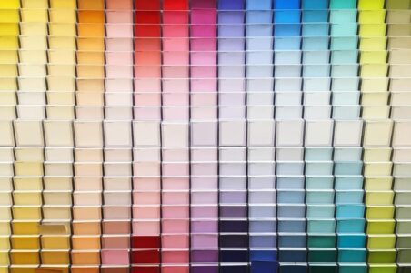 This is a picture of the different colors that Pantone has.
