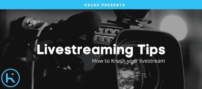 Livestreaming Tips Cover image for livestreaming live stream events. How to krush your event in a studio. How to avoild livestream fails.